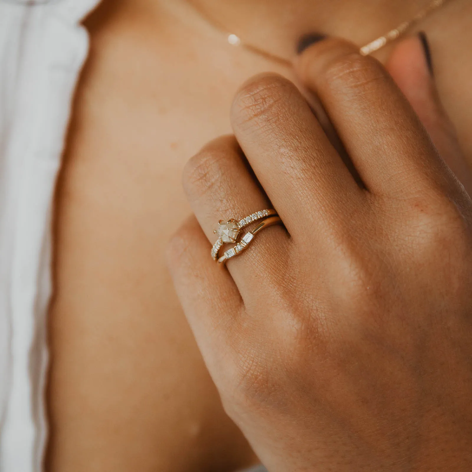 youth choice Finnley Ring - White Mined Diamond