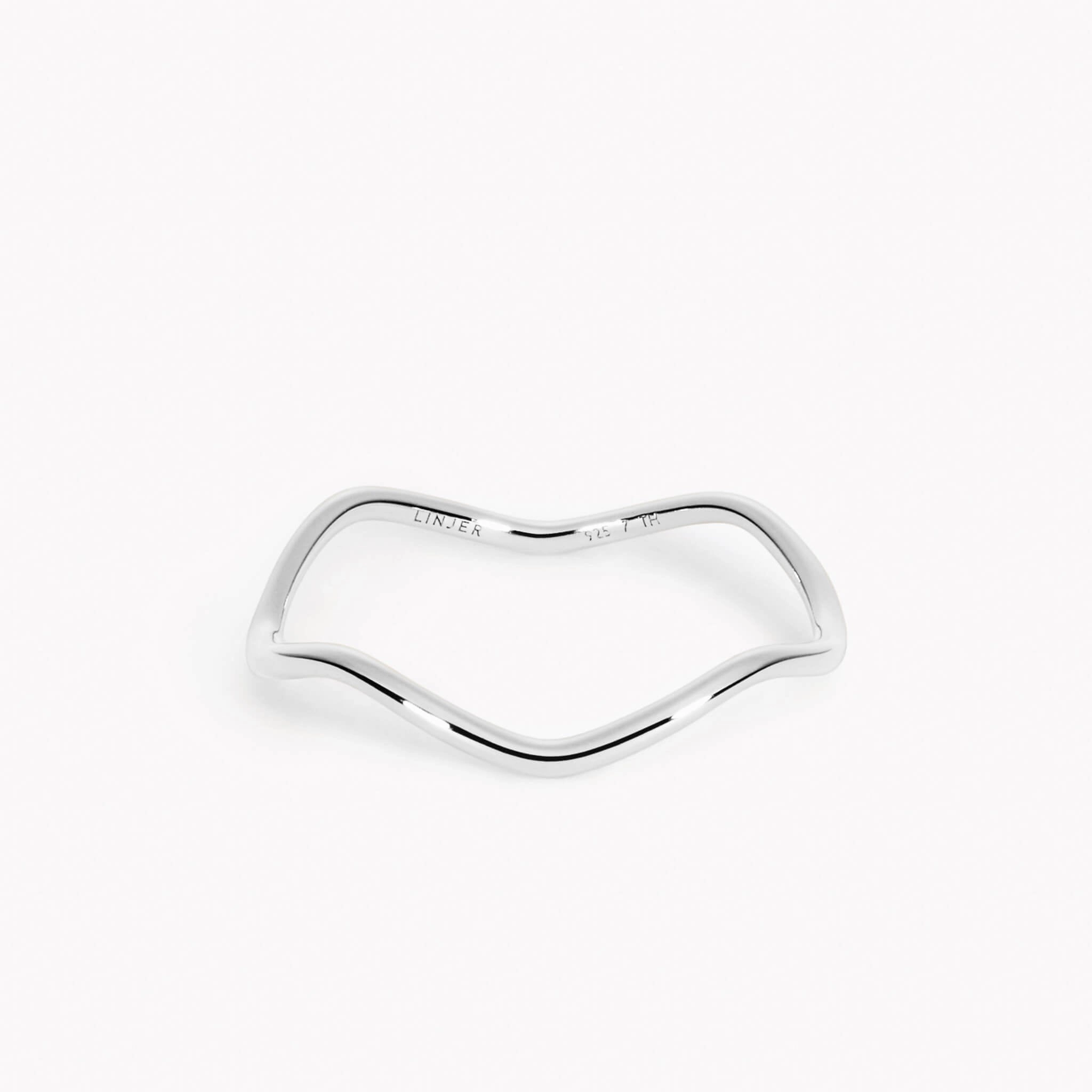 Modern Glam Handcrafted Jewelry Organic Ring Silver - Runa