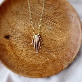 Starburst Hammered Statement Necklace Work Meeting