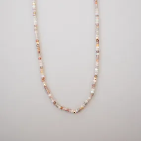 Banded Agate Beaded Necklace Winter Gift