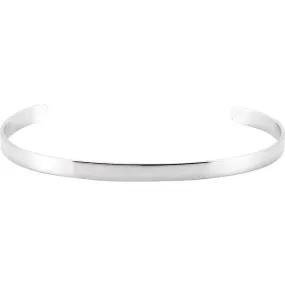 Sterling Silver Cuff Bracelet - 4.75 mm Worthwhile Investment Spiritual connection