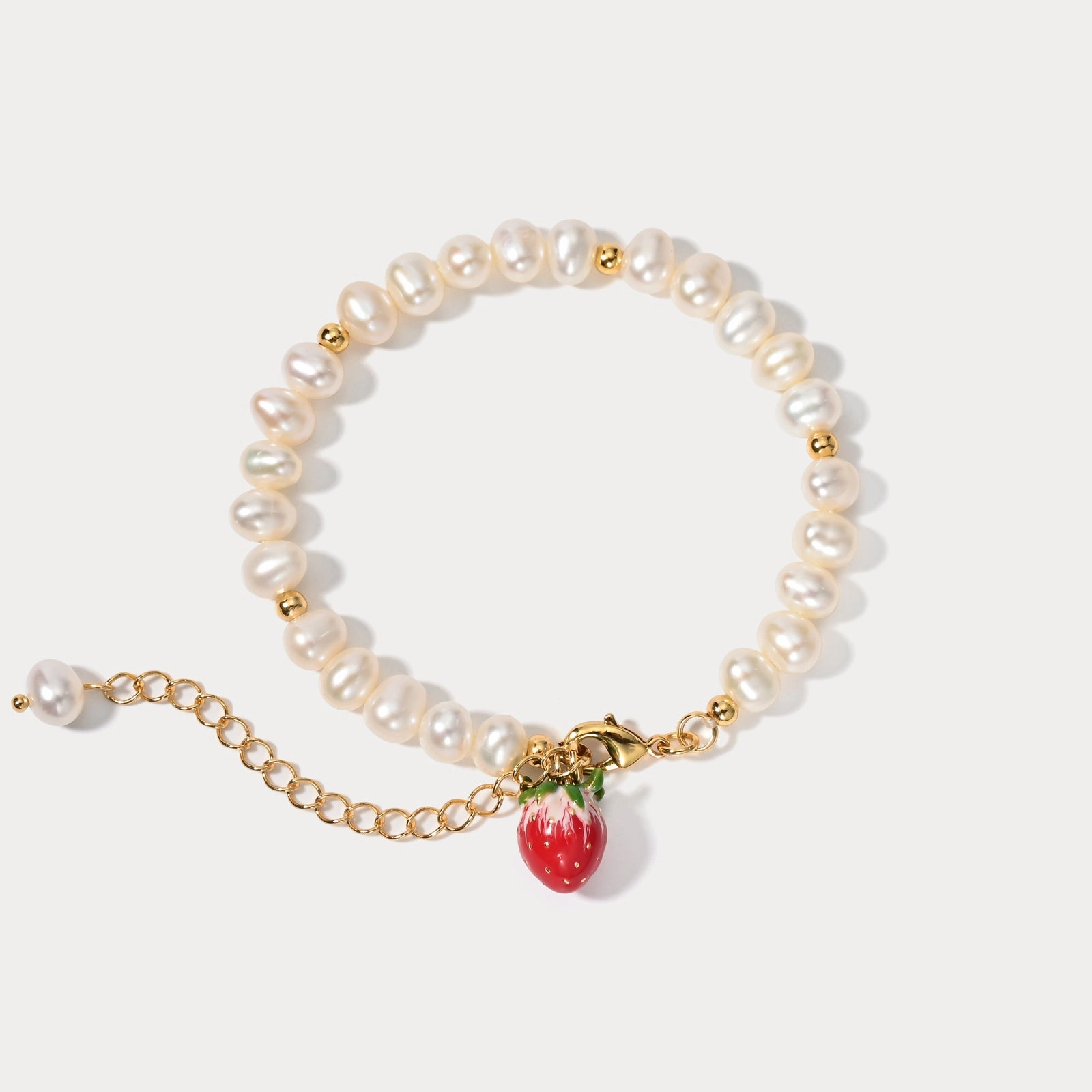 Vibrant Jewelry Look Fruit Pearl Bracelet