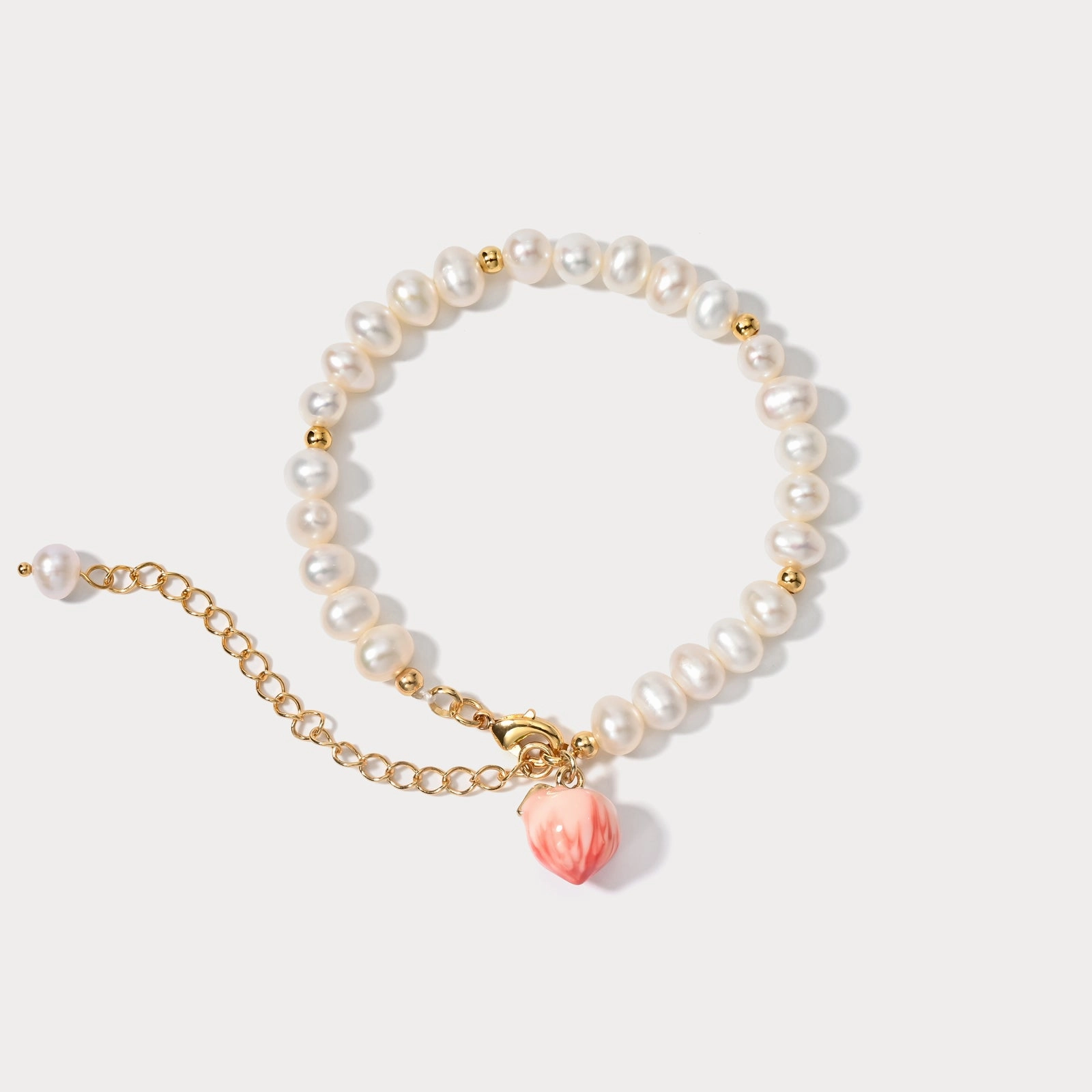 Polished Glam Fruit Pearl Bracelet