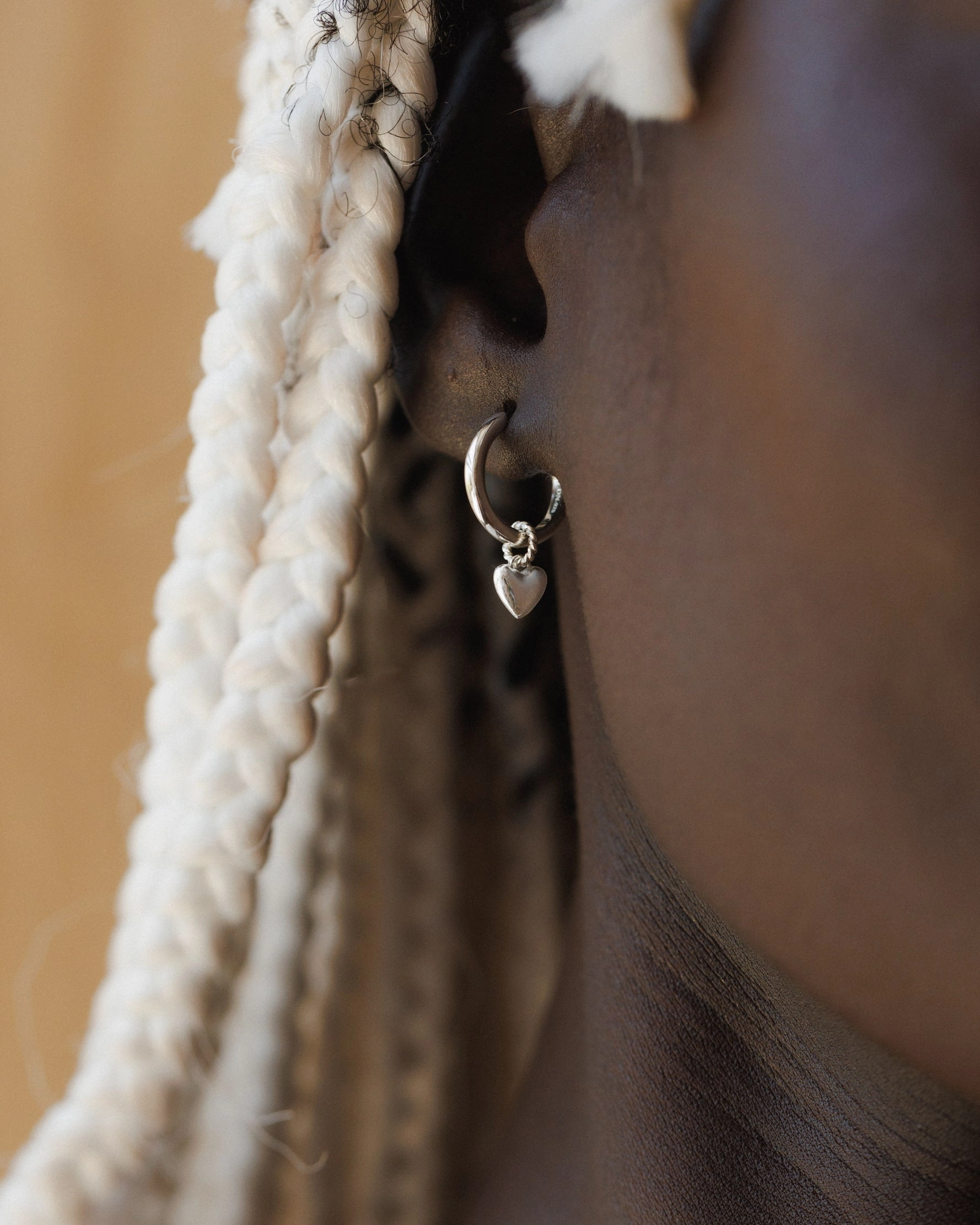 Lustrous Look Precious Finish Full Heart Charm