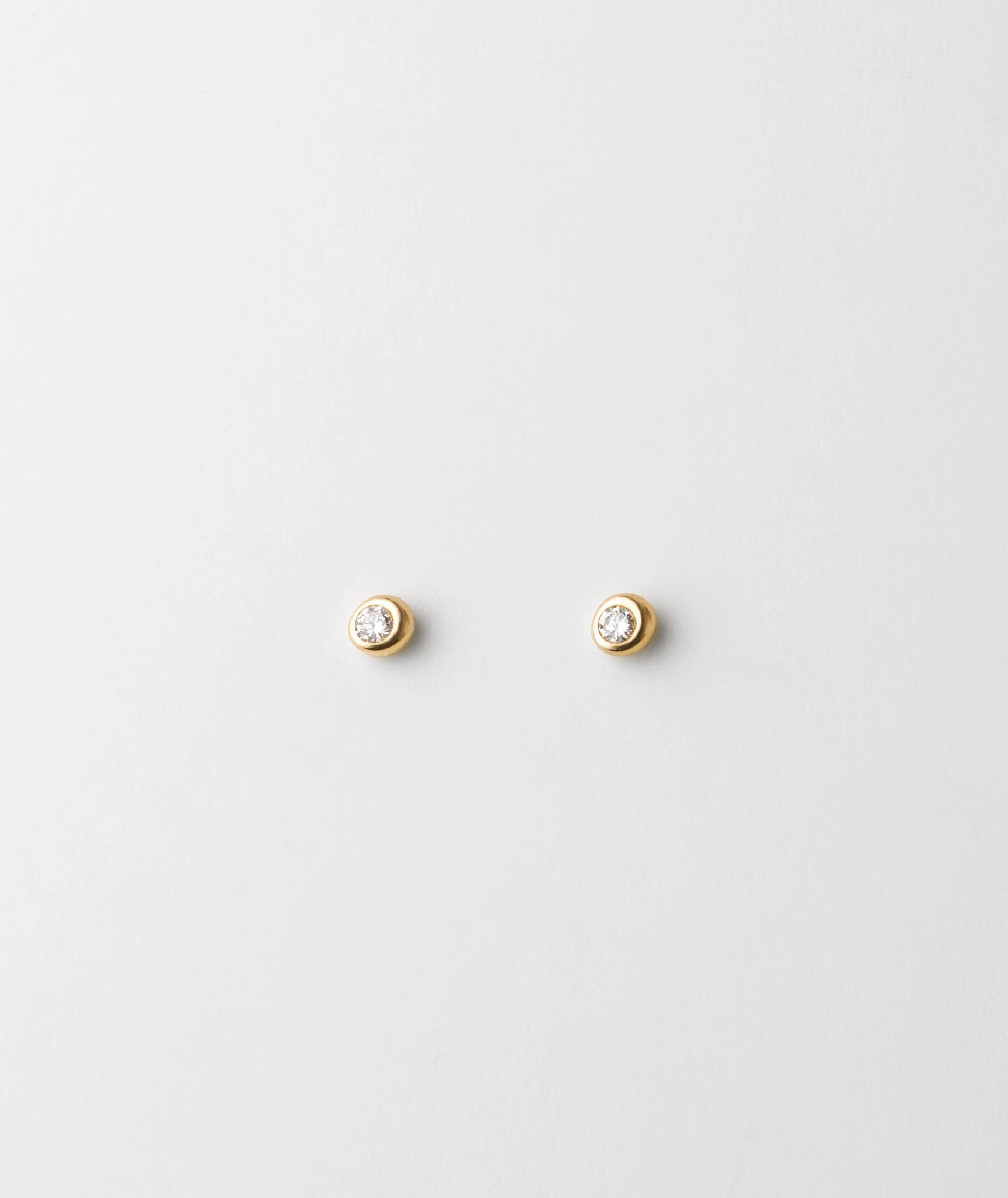 Gaia White Sapphire Solitaire Studs Work Day Style