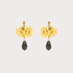 Gardenia Dangling Earrings Sturdy Look Fashionable Creation