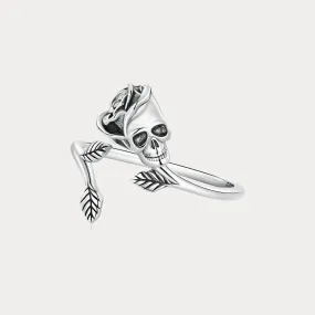 Skull Rose Ring Handmade Jewelry