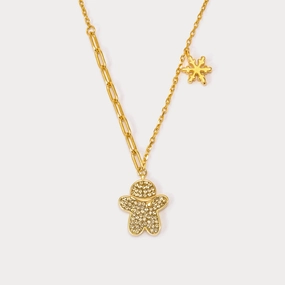 Gingerbread Necklace Birthday Pick Beautifying Adornment