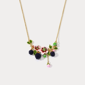 Celebratory Piece Blackberry Flower Necklace