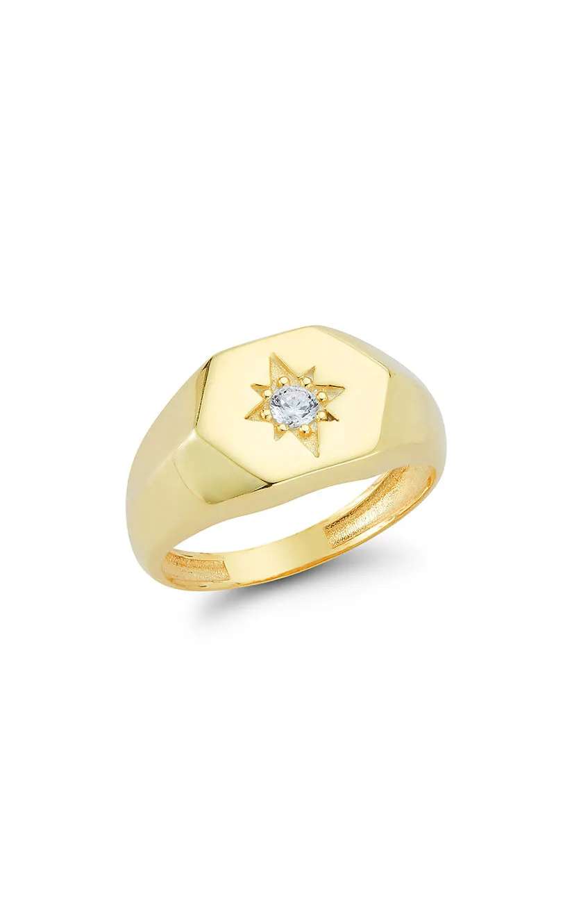 Formal Gathering Presentation Box Star Signet Ring