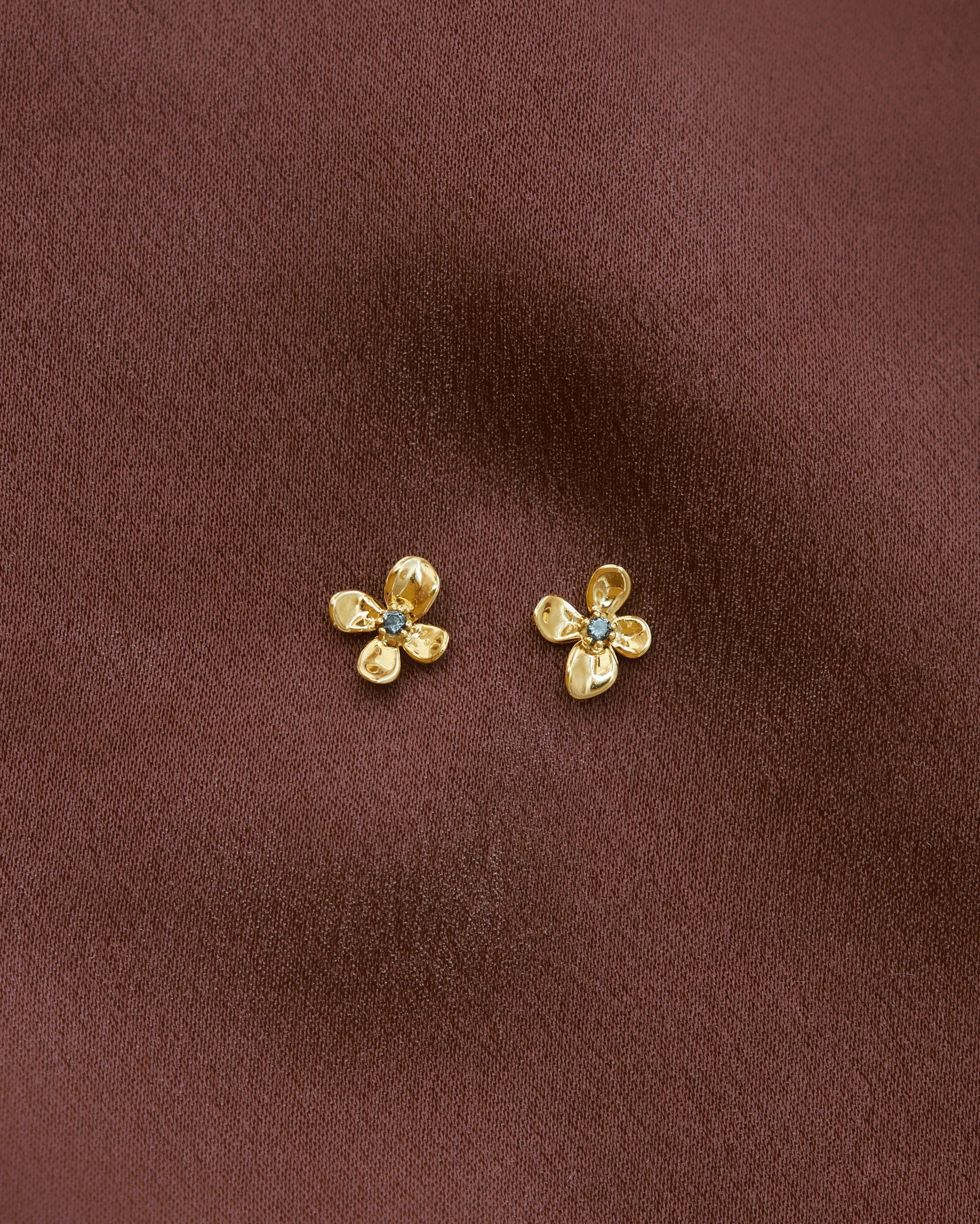 Midnight Blossom Studs Natural Shine Classic Beauty