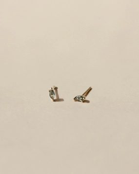 Trend Focus Elegant Focus Forest Emerald Leaflet Studs