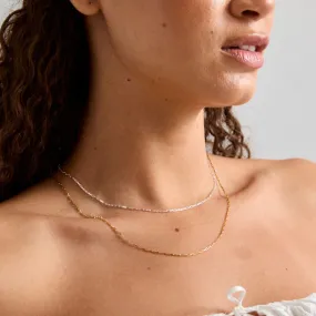 Marvelous Piece Boxy Paperclip Necklace