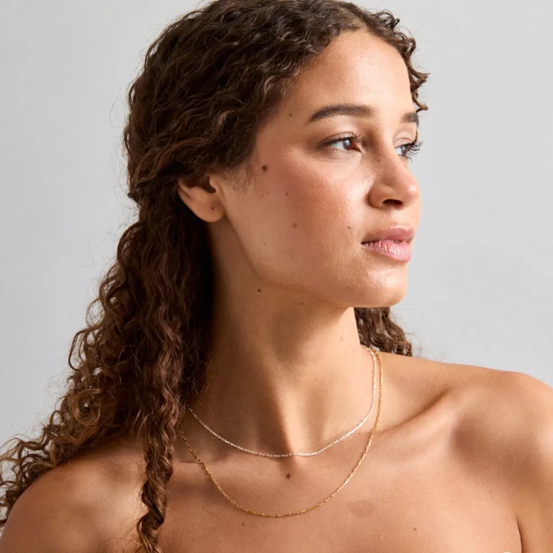 Business Meeting Handcrafted Item Boxy Paperclip Necklace