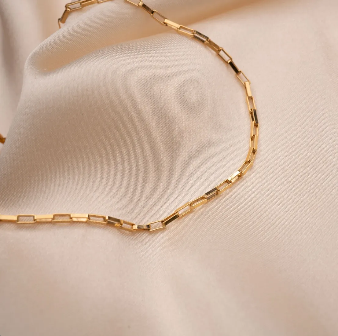 Father??s Day Classic Touch Boxy Paperclip Necklace