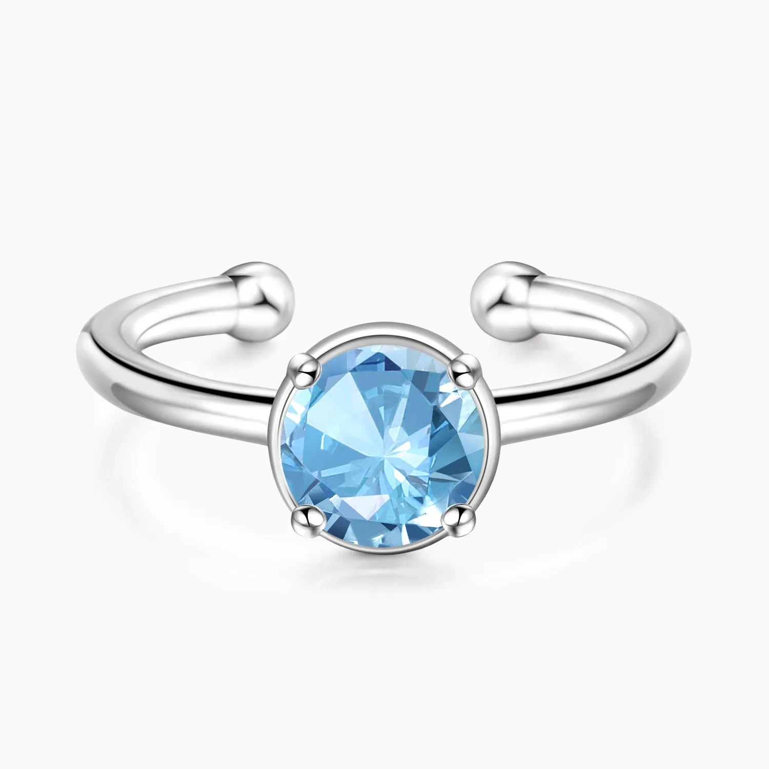 Trend Style March Aquamarine Birthstone