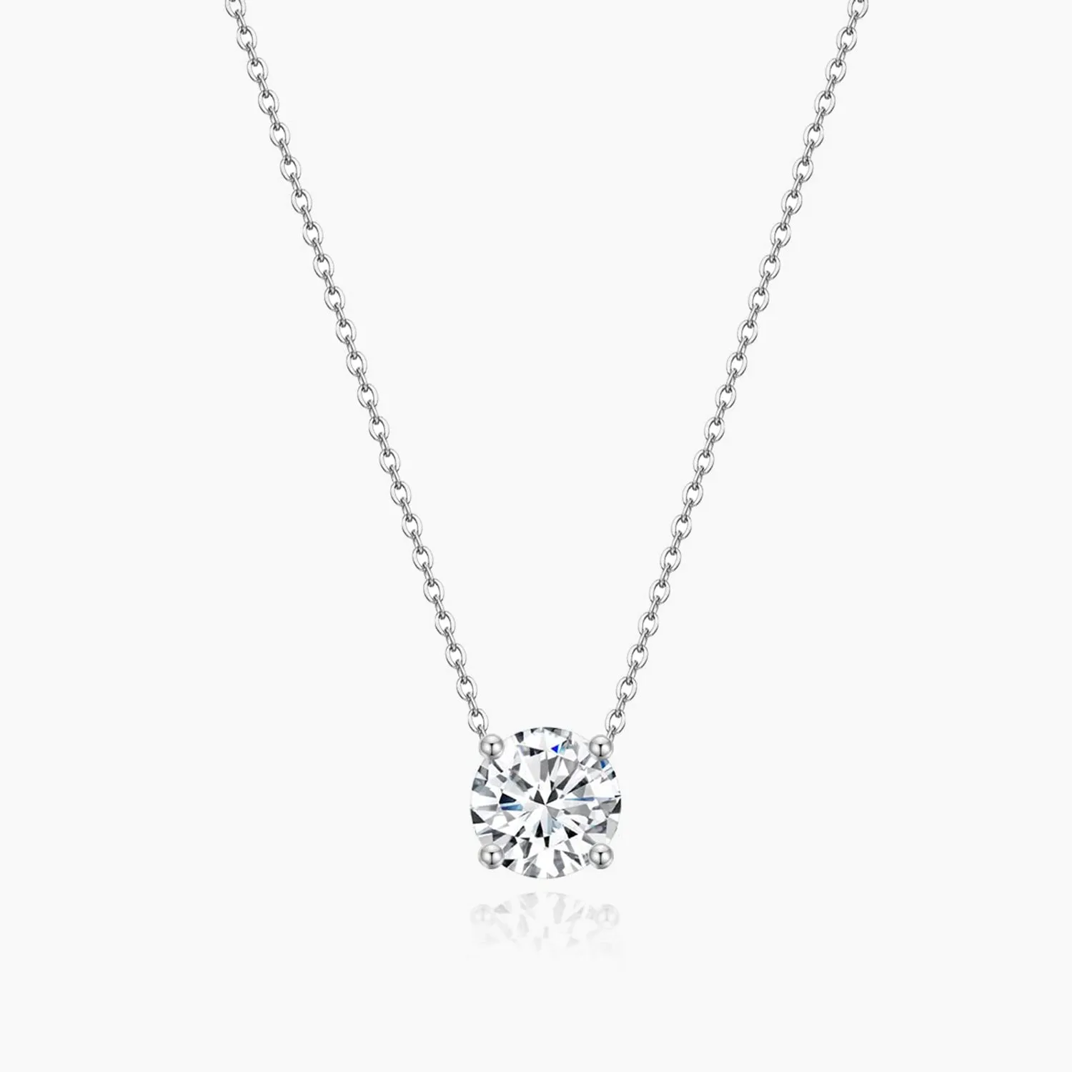 Budget-Friendly Item Artistic Detail 925 Silver Cubic Zirconia Gem Necklace