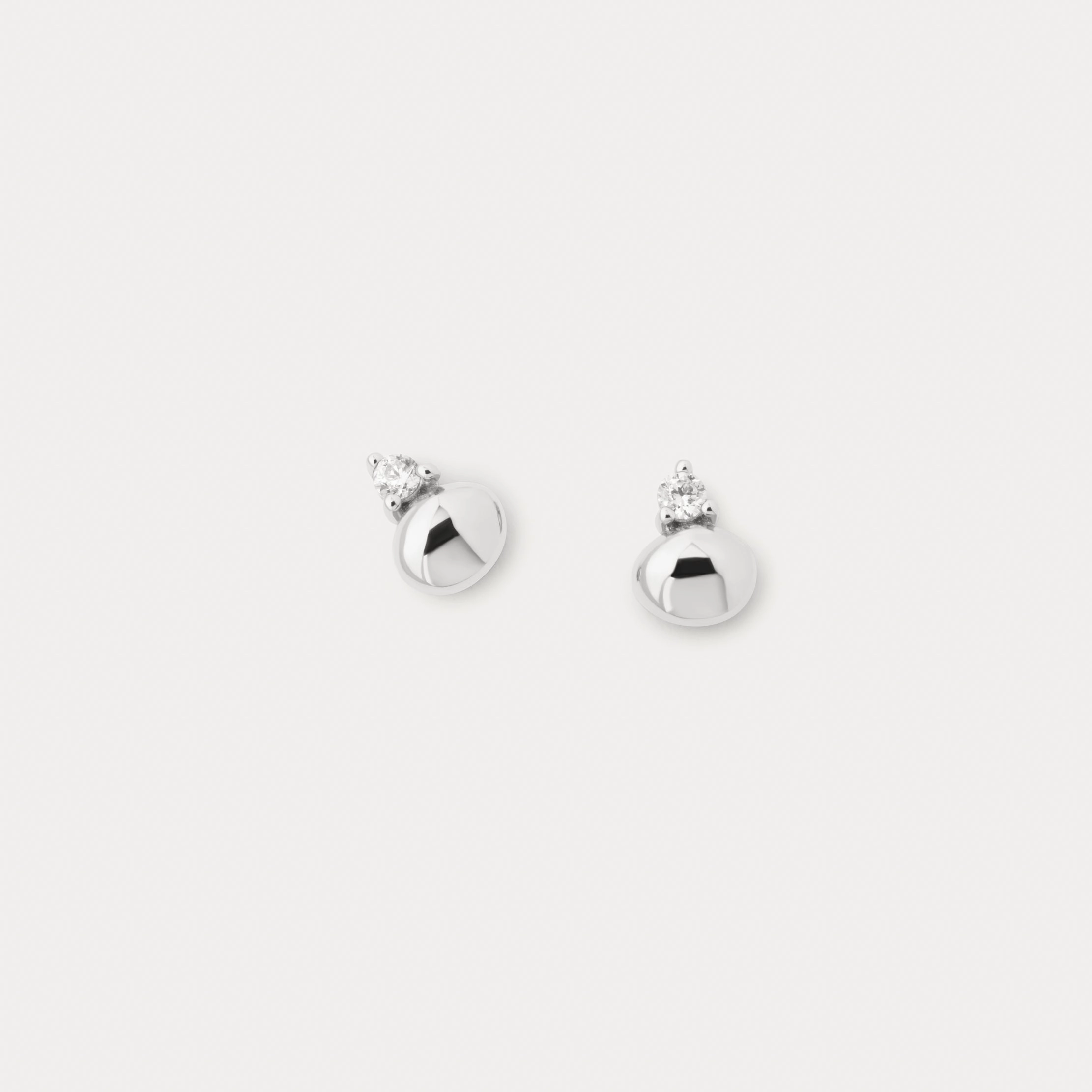 Gleaming Pebble Studs clean look Formal Design