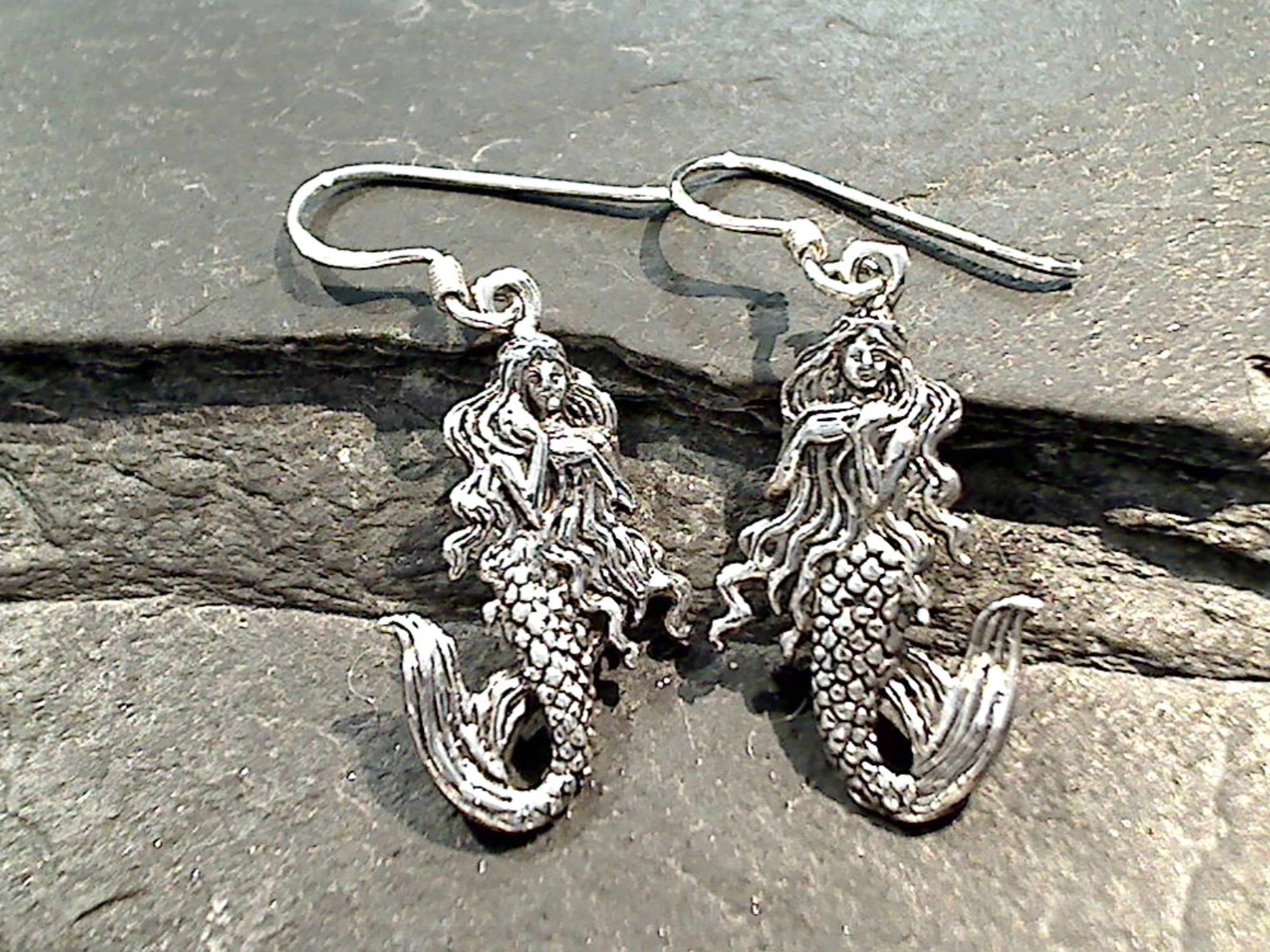Decorative Aesthetic Business Trinket Sterling Silver Mermaid Earrings