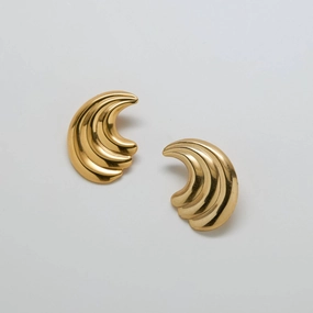 Vintage Gold Swirl Statement Earrings Fashion Pulse Flawless Detail