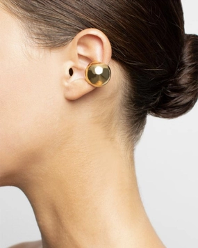 Textured Feature Francesca Chubby Round Ball Ear Cuff