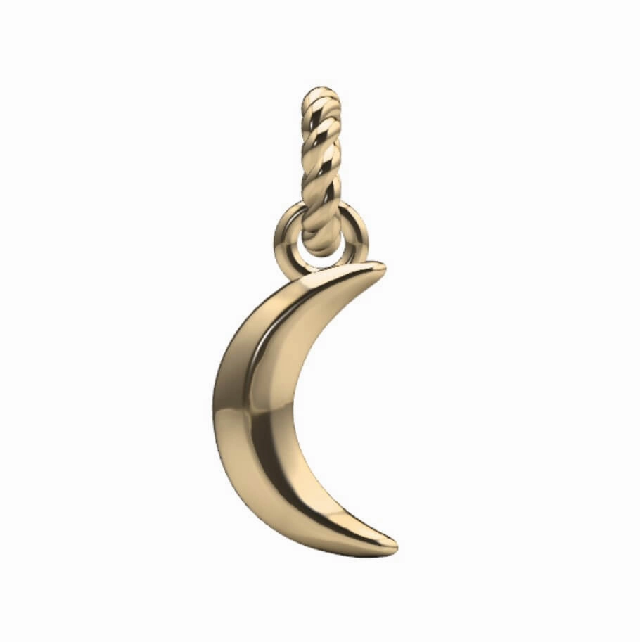 Ethereal Accent Distinctive Piece Crescent Moon Charm