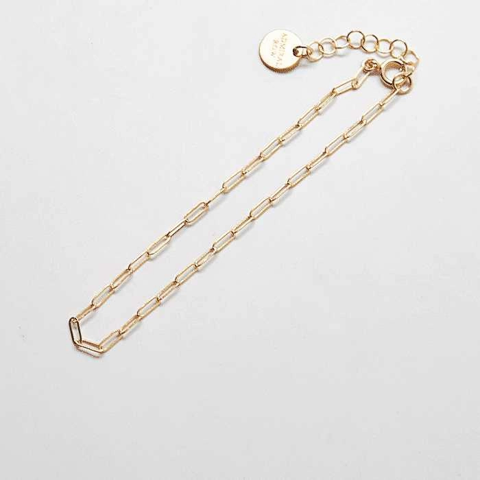 Handcrafted Glam Elegant Choice Gold Chain Link Bracelet