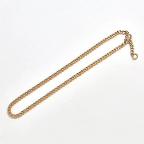 True Accent Gold Curb Chain Anklet