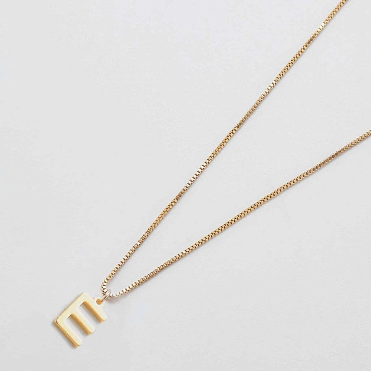 Refined Accent Gold Dainty Initial Necklaces
