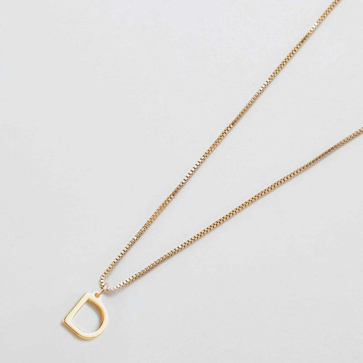 Refined Piece Gold Dainty Initial Necklaces