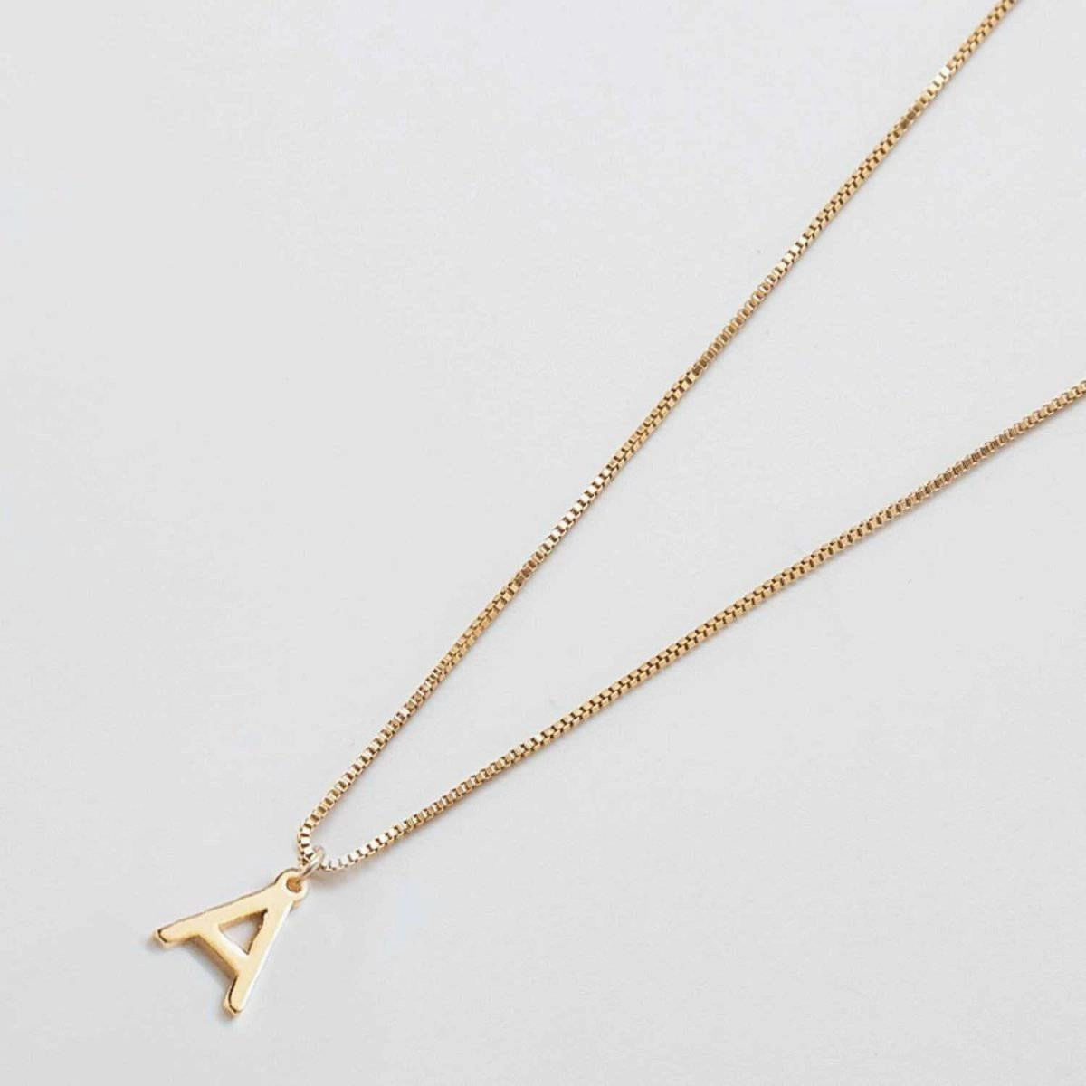 Gold Dainty Initial Necklaces Handmade Craft