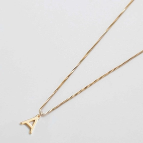 Vibrant Sparkle Gold Dainty Initial Necklaces