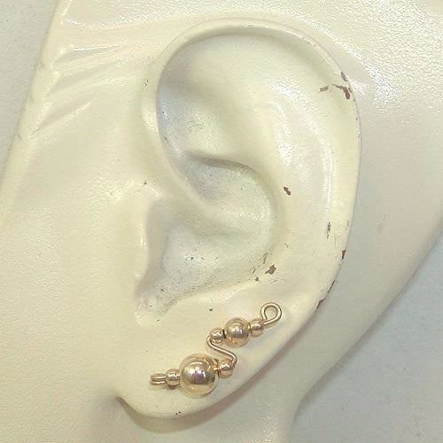 Charming Adornment Gold Filled Beads Simple Ear Climbers - Ear Sweep 17