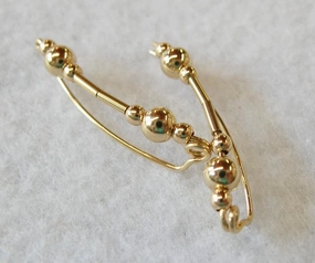 Gold Filled Beads Simple Ear Sweeps - Ear Sweep 27 Delicate Look