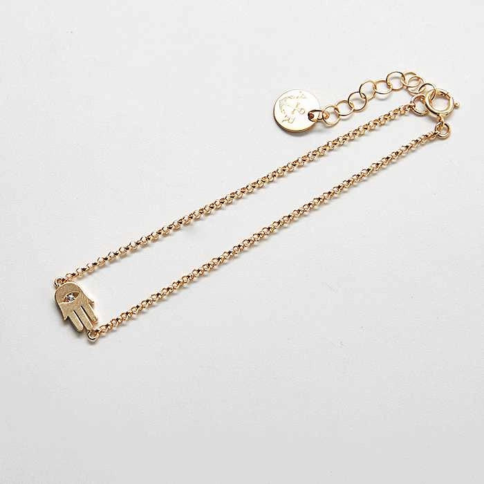 urban vibe Gold Hamsa Hand Bracelet