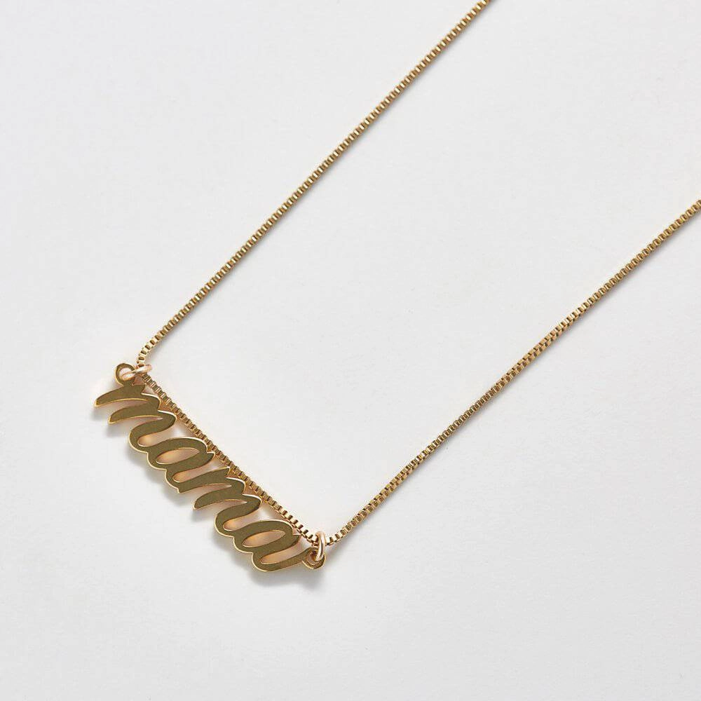 Feminine Touch Gold Mama Necklace