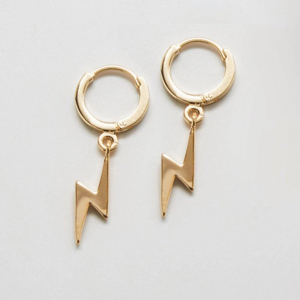 Gold Lightning Bolt Huggies Bright Mood