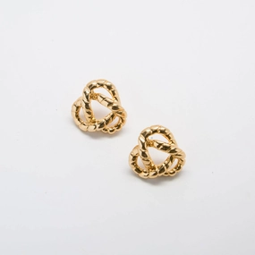 Charming Details Vintage Rope Trinity Knot Earrings
