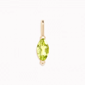 Sparkling Style Night Mood August Birthstone Pendant 14k Gold - Olivine