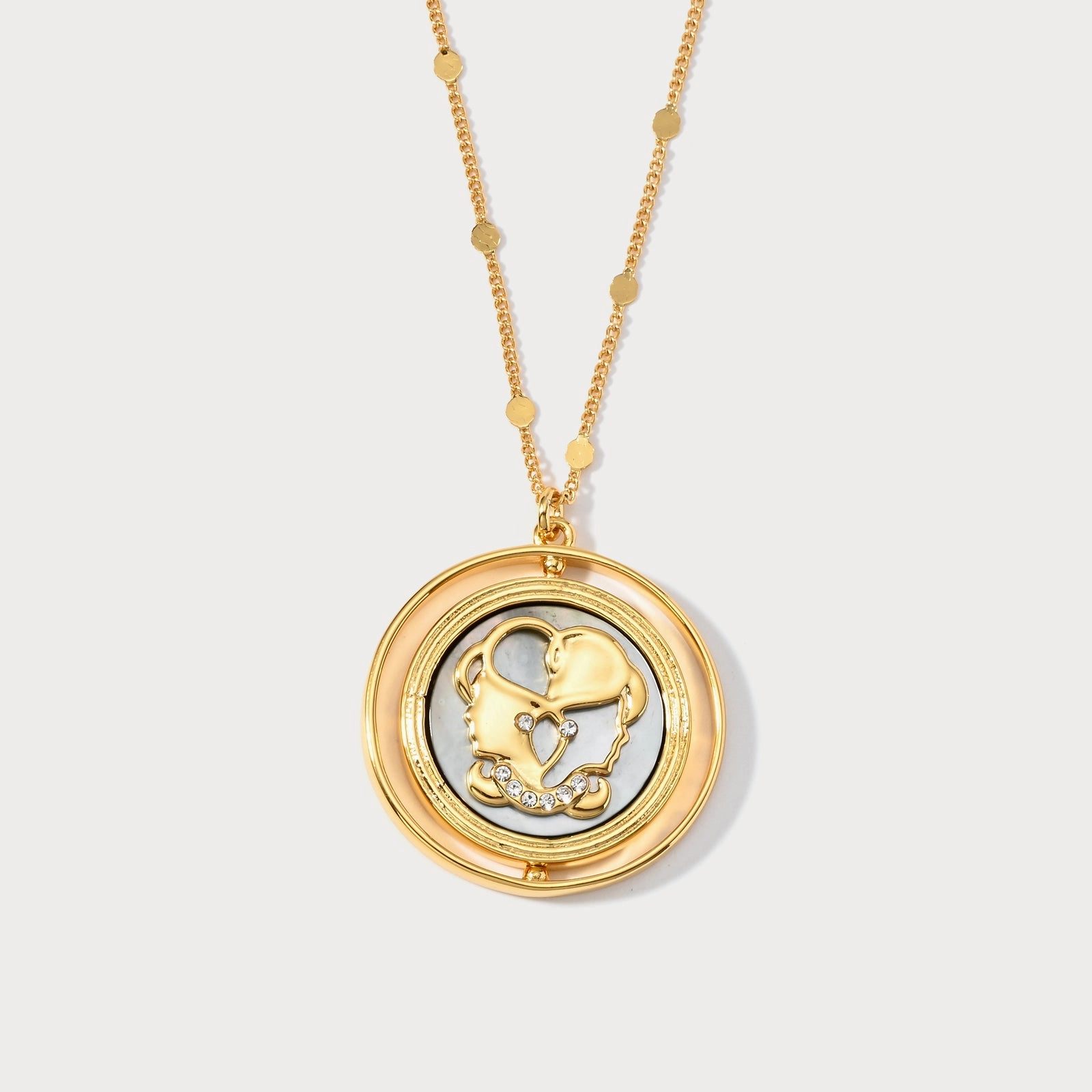 Golden Zodiac Necklace Professional Present