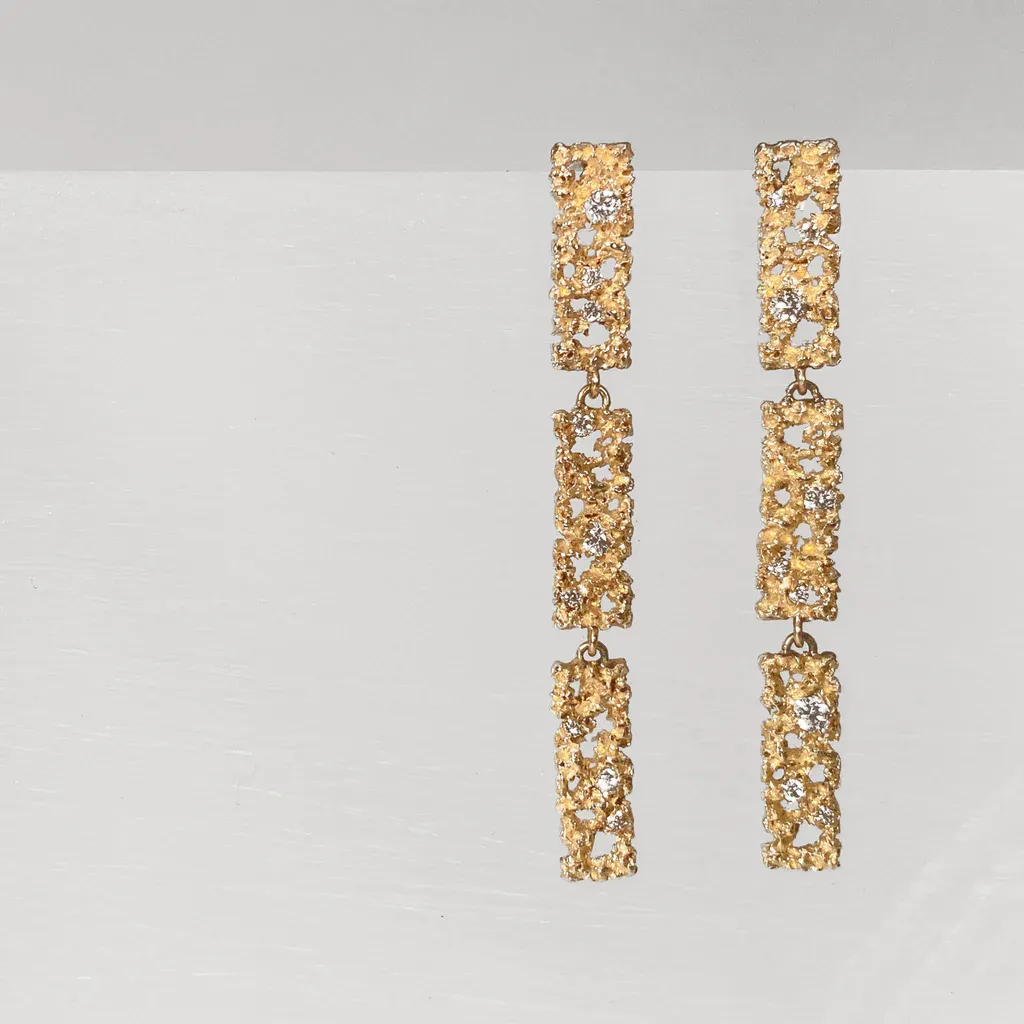 Festive Set Exclusive Accent Cosmos 3  - 14k Gold   Diamonds