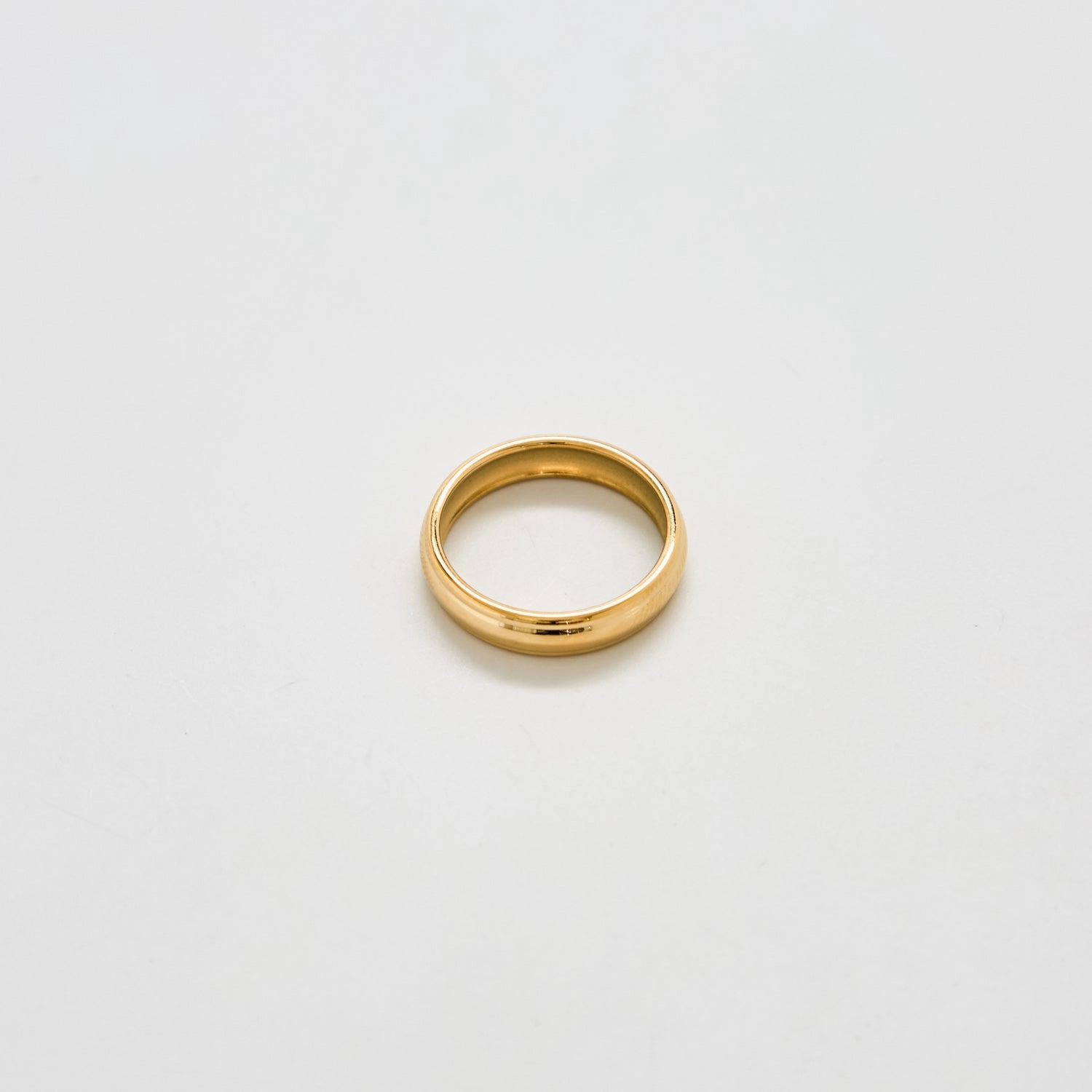 Gold Wide Barrel Stacking Ring Subtle Look Event Favorite