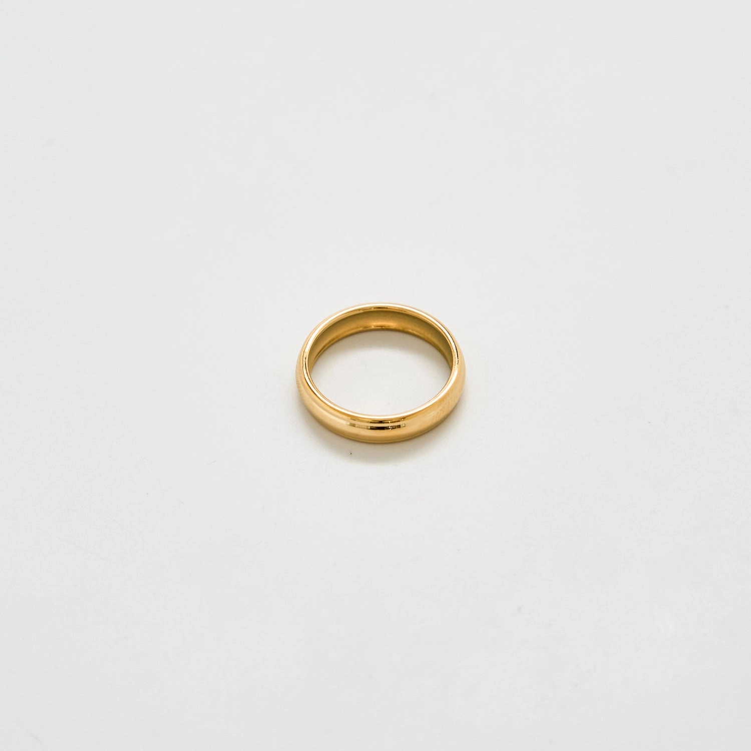 Luxury Craftsmanship Fashion Focus Gold Wide Barrel Stacking Ring