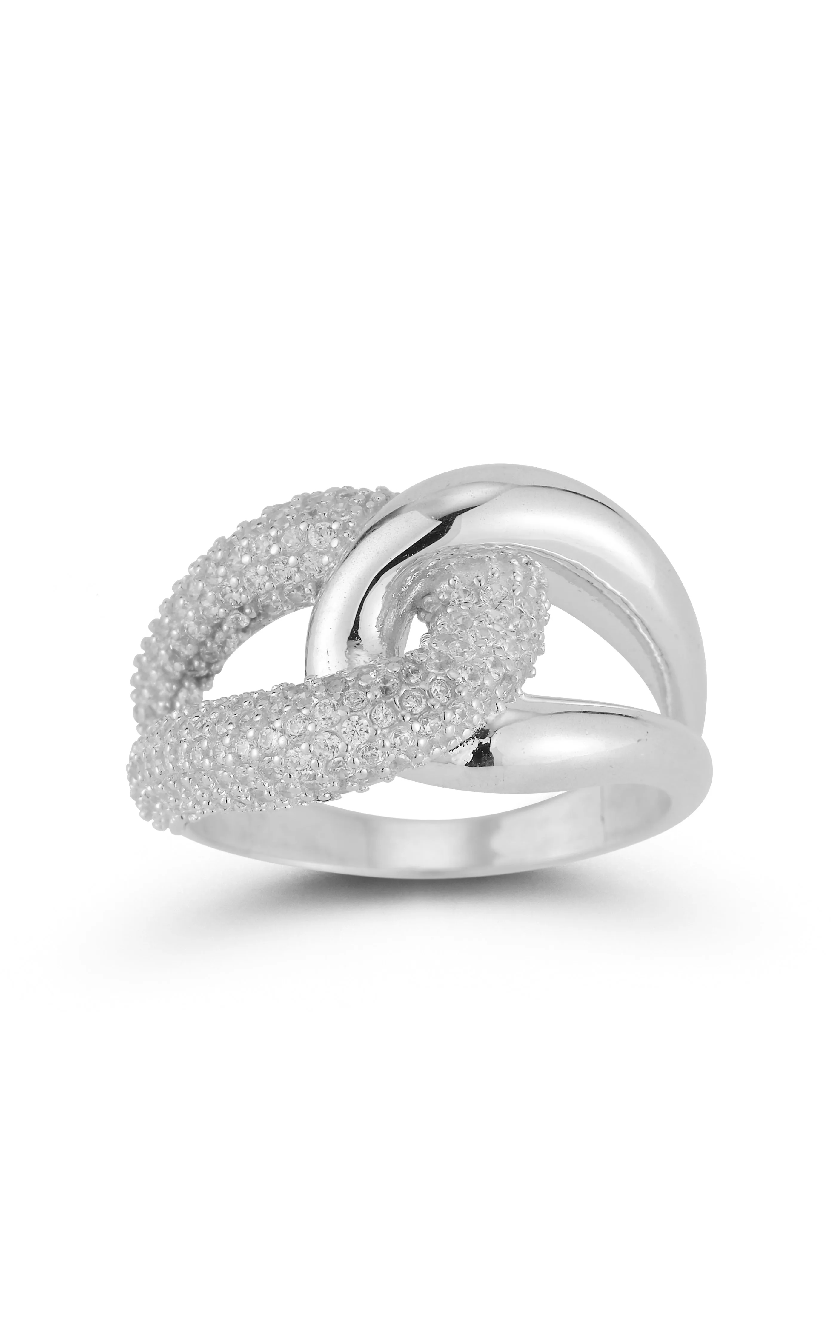 Casual Outfit Bold Pav?? X Polished Link Ring