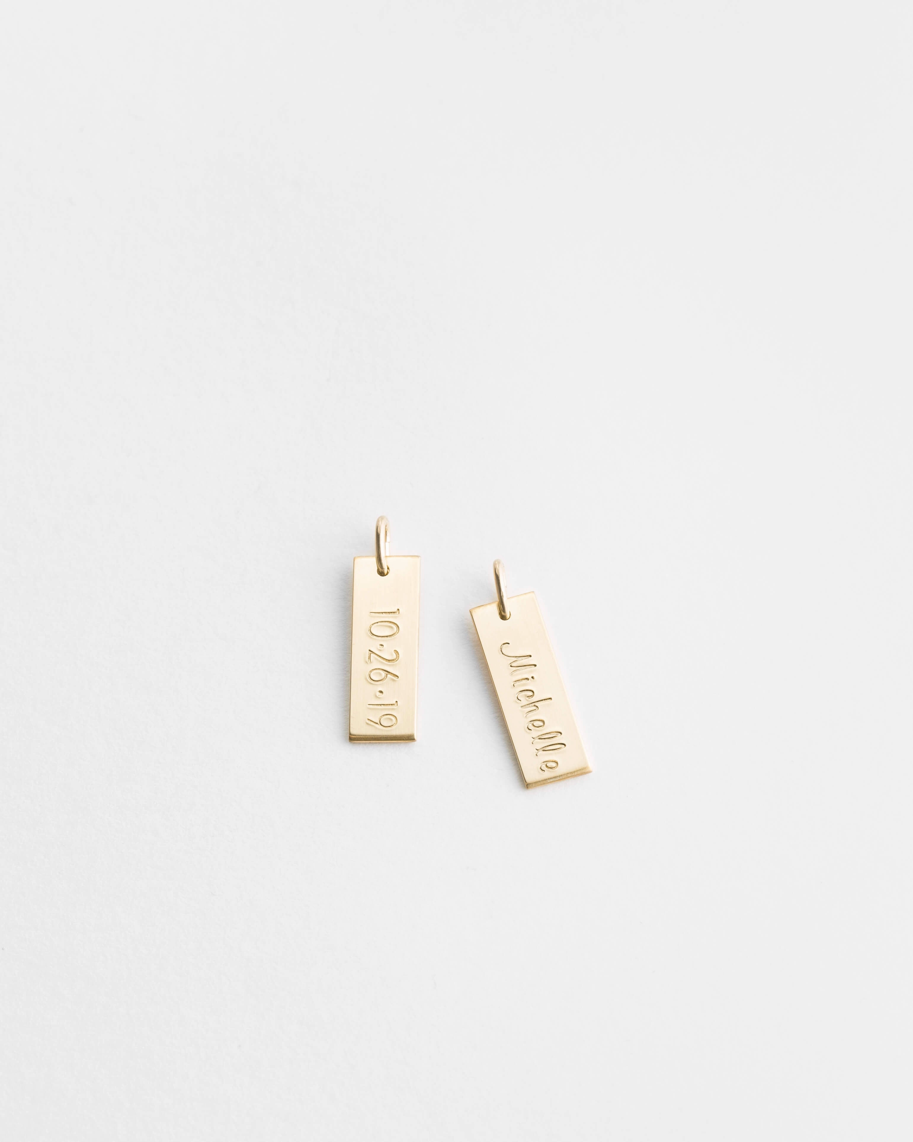 Polished Sparkle Office Vibe Extra Monaco Tag - 5.5x16mm (etsy)