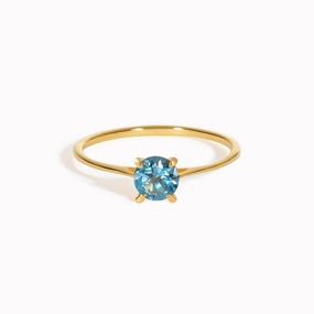 Party Ready Sweet Detail London Blue Topaz Ring - Lilly