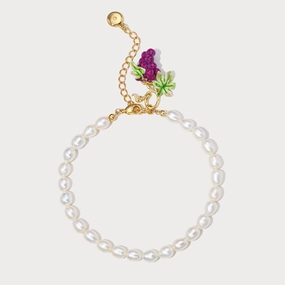 Unrivaled Beauty Optimal Combinations Grape Pearl Bracelet