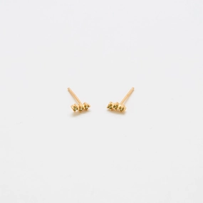 Green Olive Gold Bar Earrings Shining Feature Graceful Sparkle