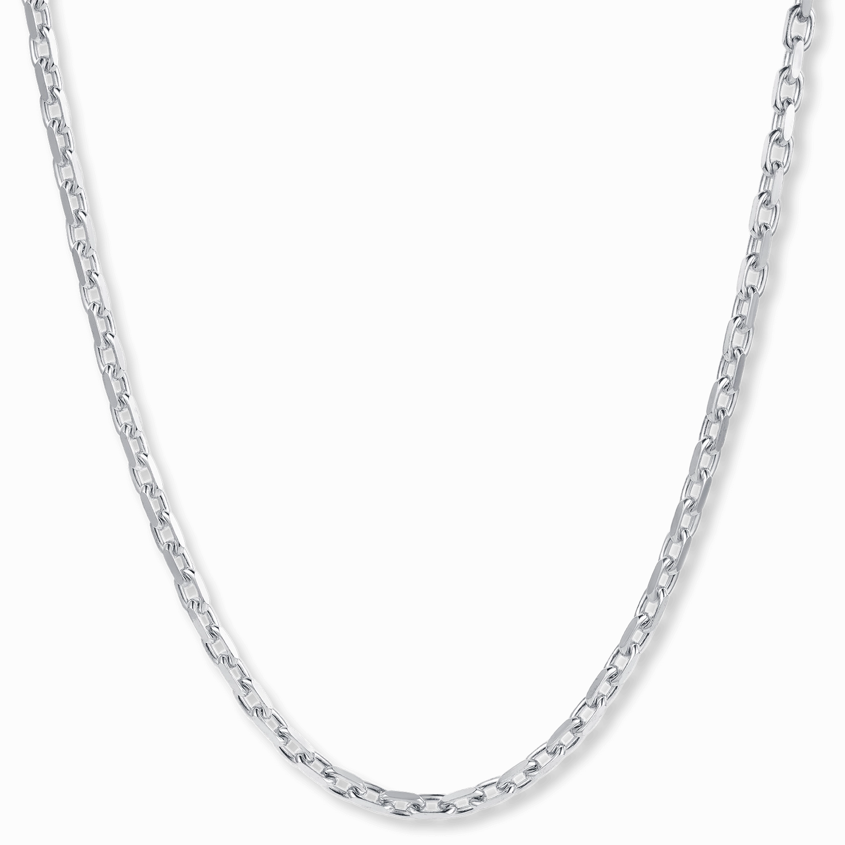 Luxury Night Holiday Glow The Silver Anchor Necklace - Italian Collection