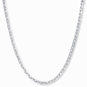 Luxury Night Holiday Glow The Silver Anchor Necklace - Italian Collection